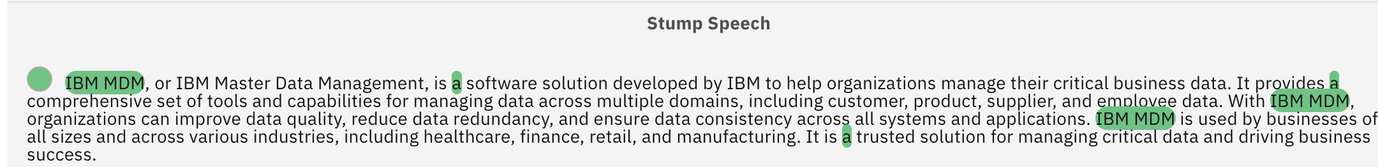 stump speech